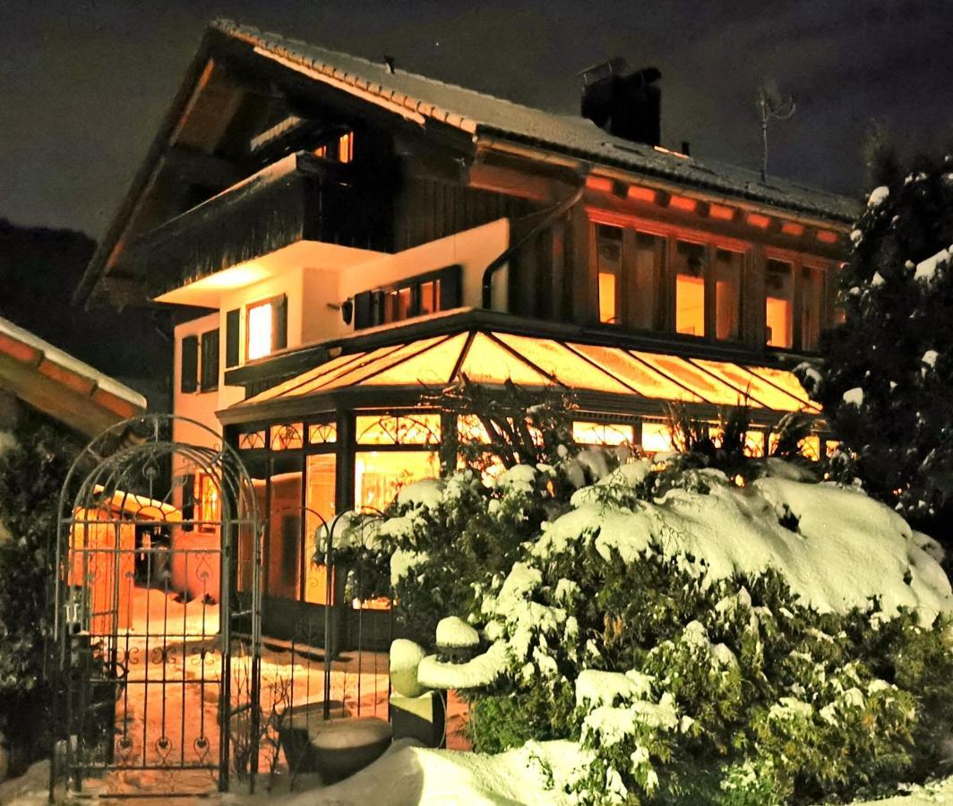 Konstanzer Bergblick mit Wintergarten Oberstaufen Exterior foto