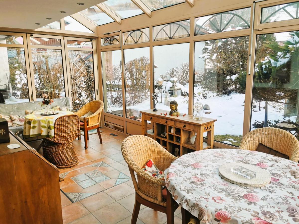 Konstanzer Bergblick mit Wintergarten Oberstaufen Exterior foto