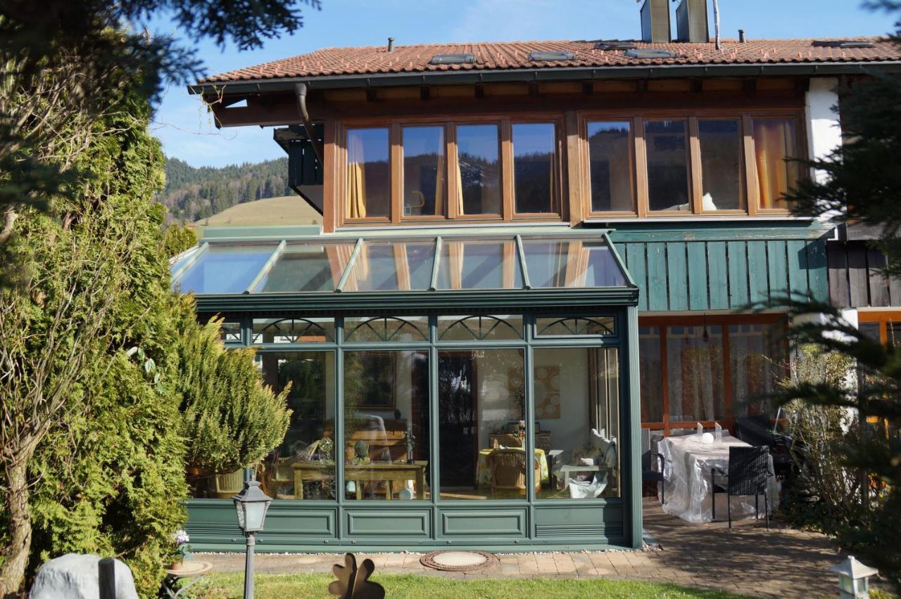 Konstanzer Bergblick mit Wintergarten Oberstaufen Exterior foto
